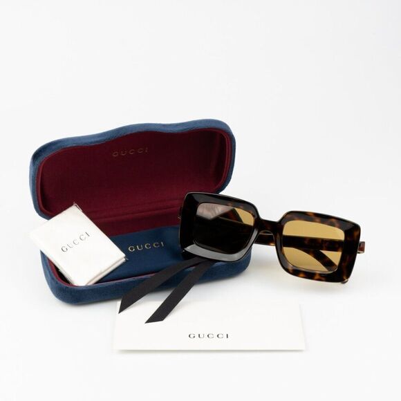 NEW Gucci GG1718S 002 Havana Brown Women Square Sunglasses GG 1718S main image 11